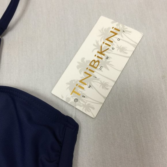 π¦π¦π¦ NWT TINIBIKINI WOMENS HI NECK HI WAIST CAGED BIKINI SIZE XS π¦π¦π¦ - Picture 3 of 7